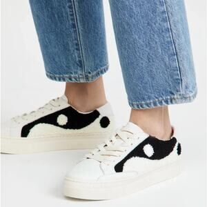 Soludoa Yin Yang Sherpa Platform Sneakers